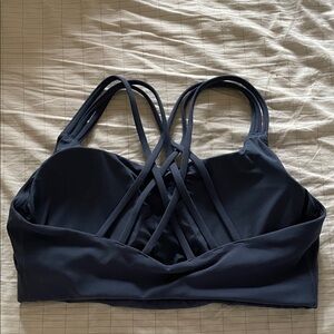 Athleta Strappy Blue Sports Bra